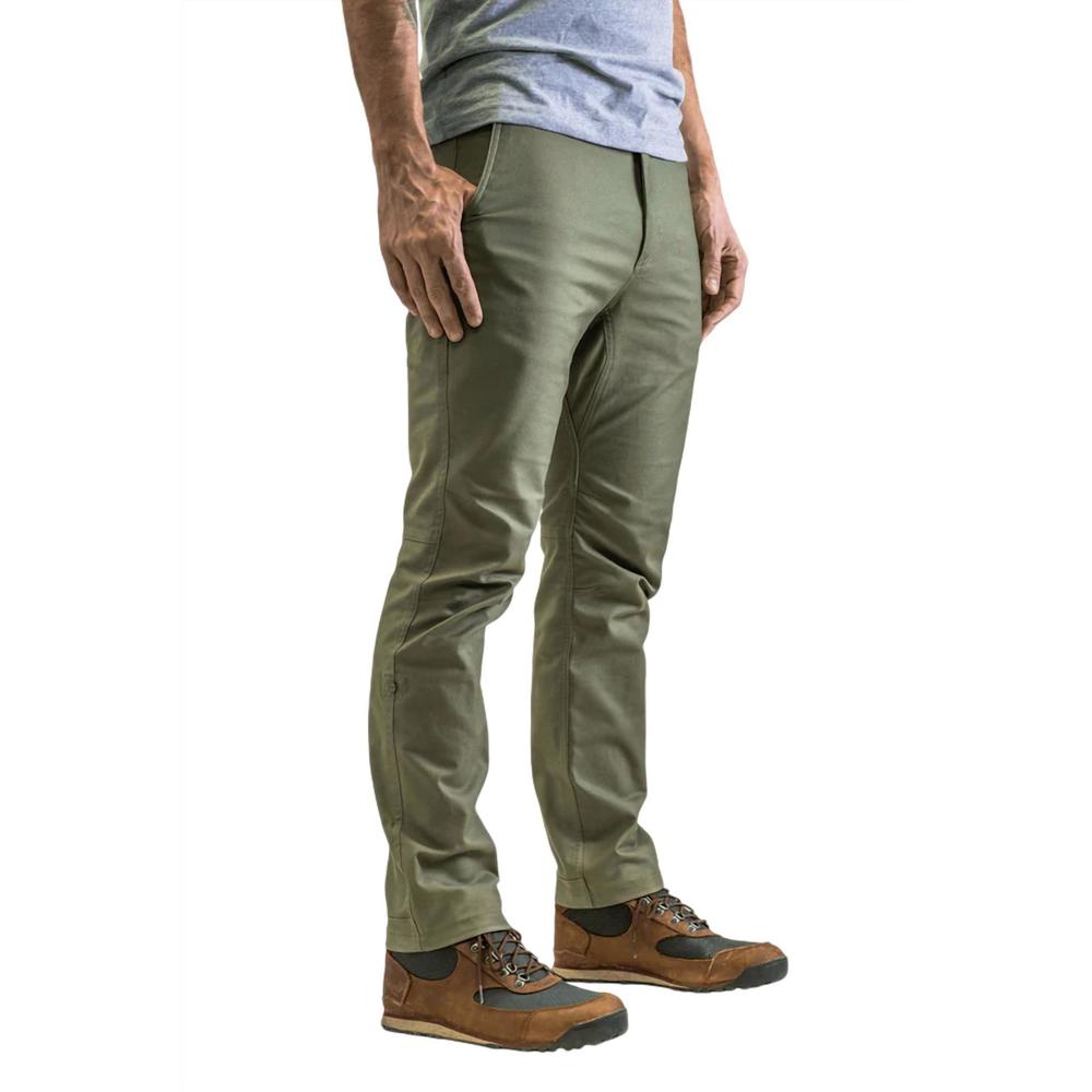 NEW LIVSN men's flex canvas pants - 30" inseam in olive